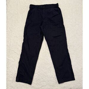 Uniqlo Cargo Pants Black Sz: Med Waist 30-33in w/Drawstring in waistband